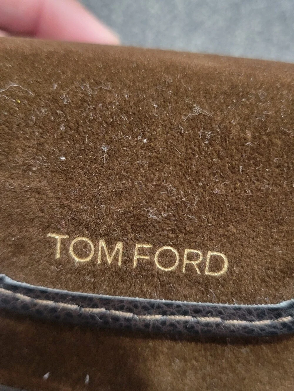 Tom Ford Sunglasses Large Case Glasses Velvet Soft w/ Cloth NEW